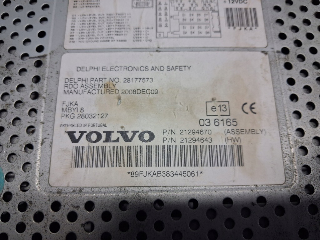 фото №4, Радиопроигрыватель cd радио volvo fh fm 9 13 lift оригинал zakodowane