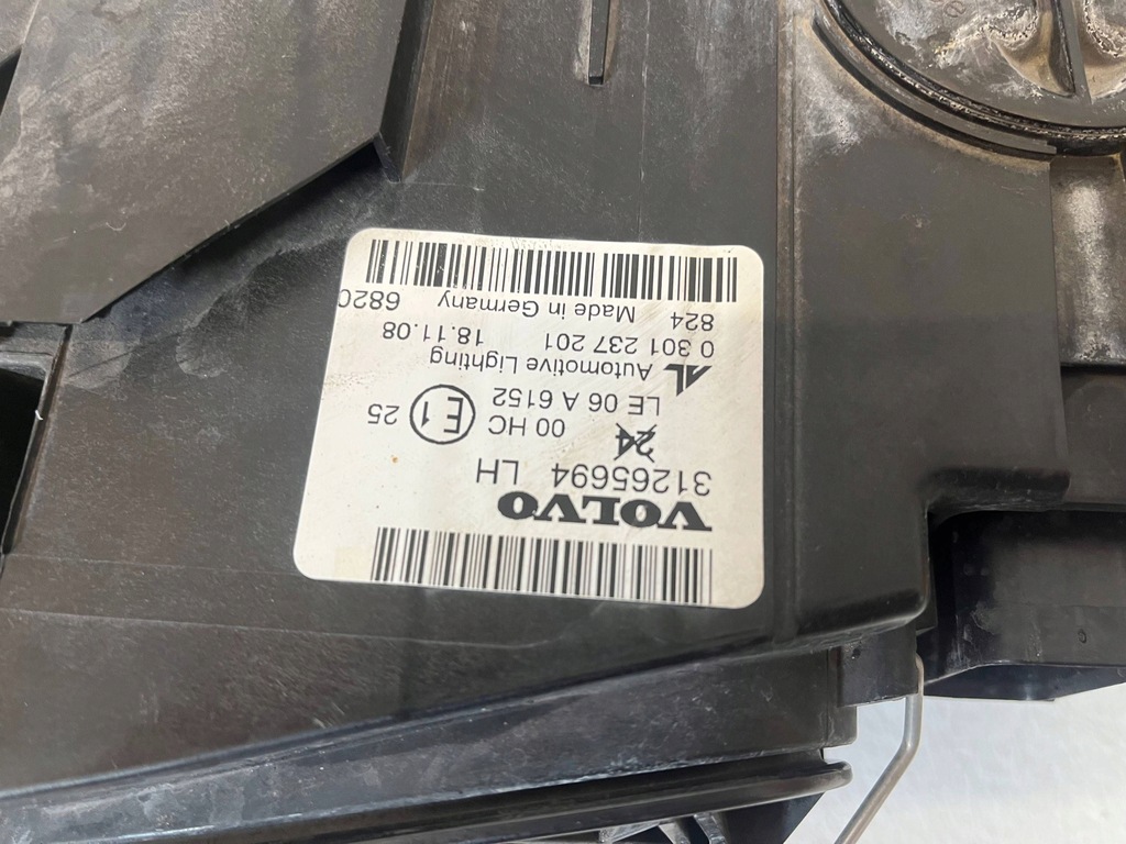 фото №12, Volvo v50 s40 lift лампа левая 07 - 12