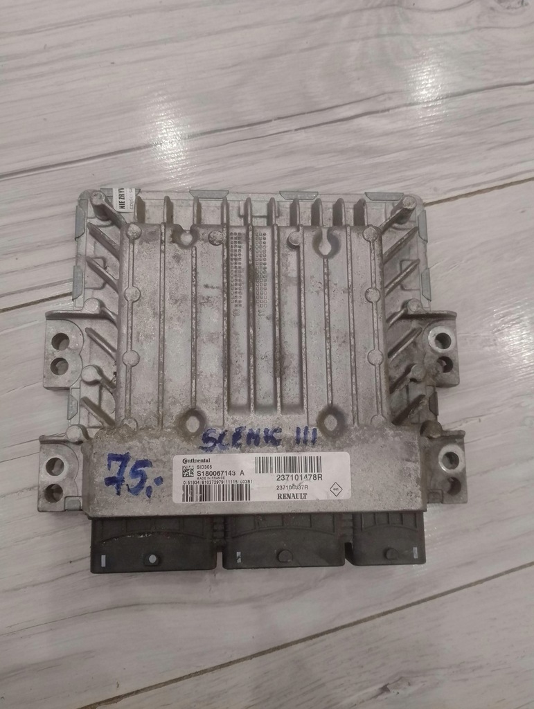 фото №1, Бортовий комп'ютер блок керування renault scenic iii 237101478r s180067143a