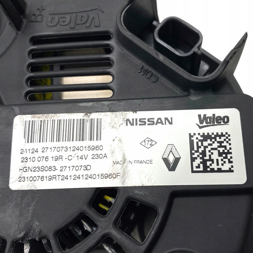 фото №13, Генератор opel movano b nissan nv400 2.3 dci 231007619r