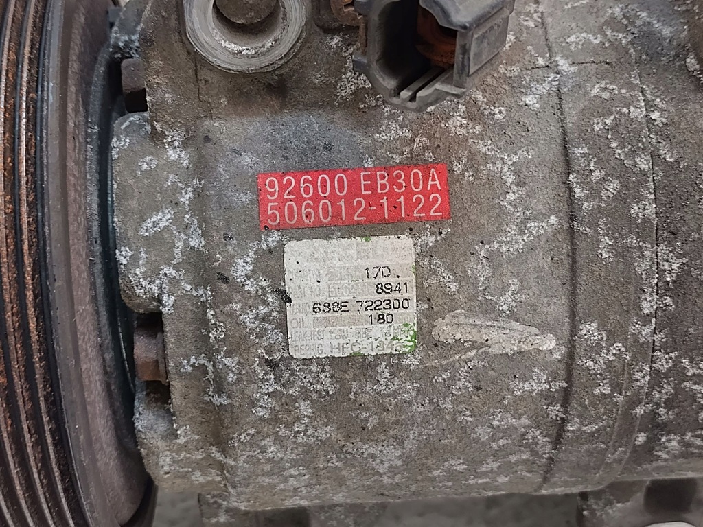 фото №7, Nissan pathfinder r51 2.5 dci компресор компресор кондиціонера 92600-eb30a