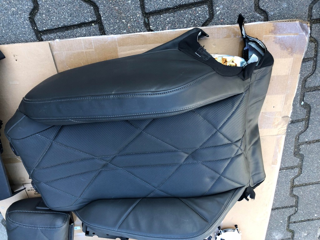 фото №4, Citroen ds7 обшивка сидіння правий перед eu шкіра