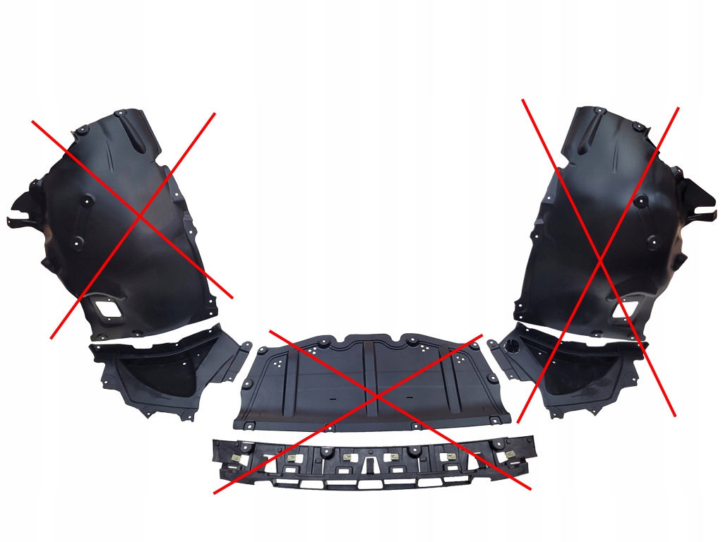 фото №11, Bmw 3 g20 g21 g28 m-pakiet 2018- подкрылок защита нижние перед p+l +клипсы