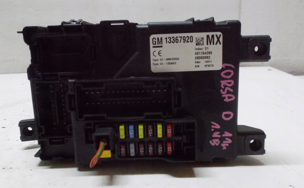 фото №1, Opel corsa d 11r fl модуль bsi 13367920
