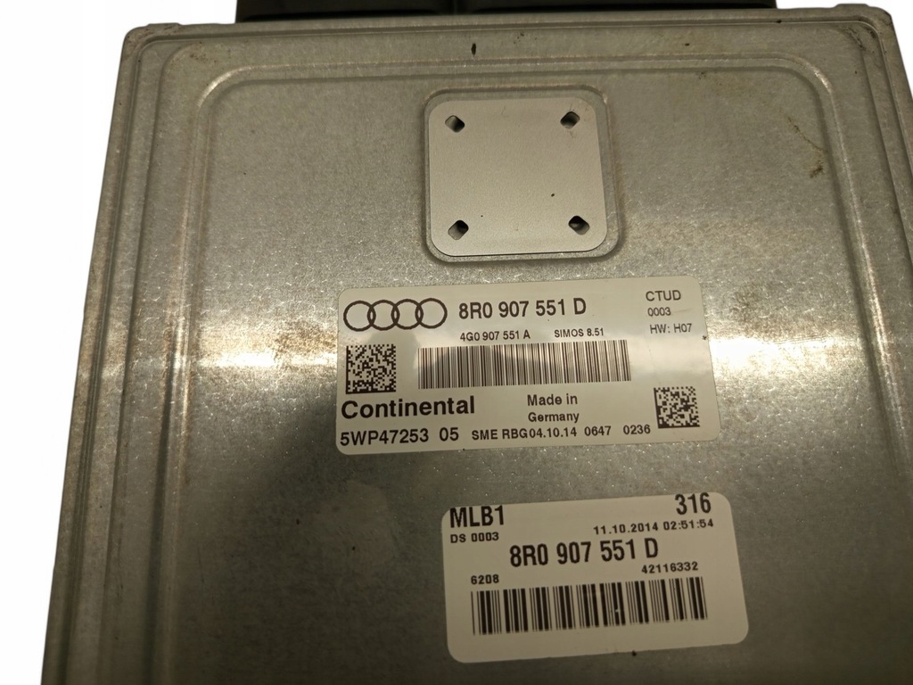 фото №5, Audi q5 sq5 8r0907551d блоки управления двигателя