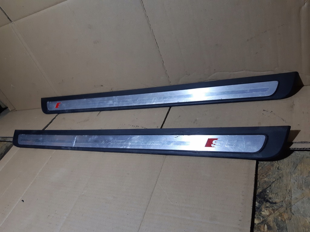 фото №6, Audi s5 молдинг накладки порог правая левая перед 8t0853373 8t0853374