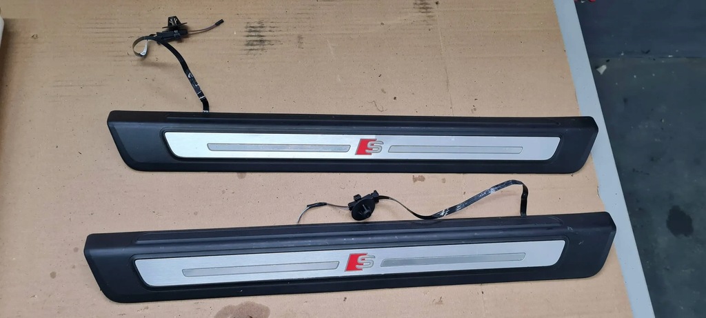 фото №11, Q5 80a молдинг накладки пороговые перед подсвечиваемые левая правая