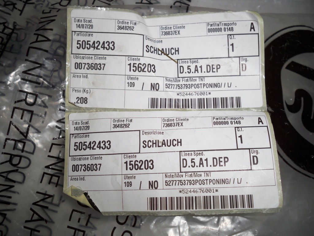 фото №4, Шланг wąż wody alfa romeo giulia quadrifoglio