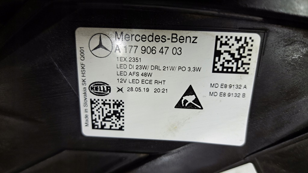 фото №5, Mercedes a-klasa w177 full led лампа передняя