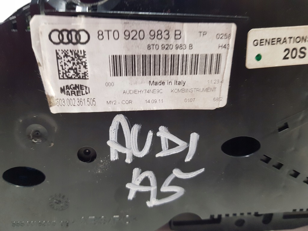 фото №6, Счетчик приборы audi a5 8t 8t0920983b