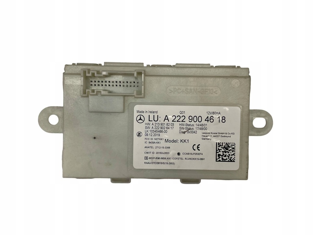 Купити Mercedes оригінальний номер a2229004618 w213 модуль блок керування keyless