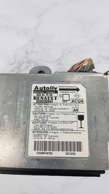 фото №3, Датчик подушка безопасности renault megane 1.5dci 03r