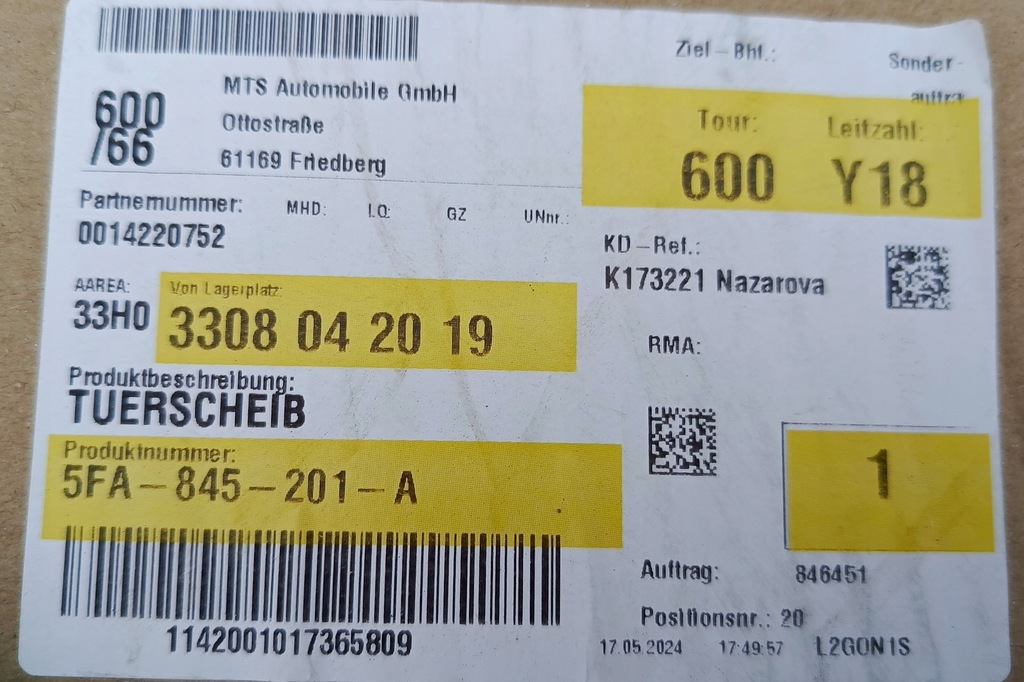 фото №11, Стекло задняя задняя дверь левая seat leon iv 5fa845025e