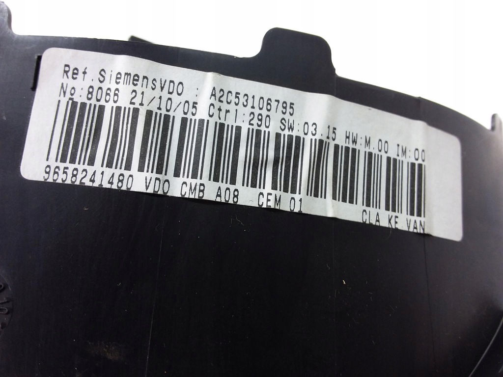 фото №6, Peugeot 1007 1.4 счетчик приборы eu 9658241480