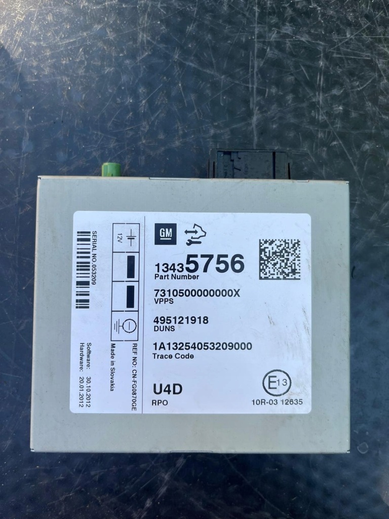 Купити Модуль блок керування радіо opel zafira c mokka astra 13435756