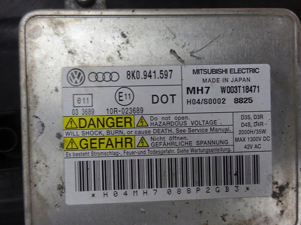 фото №10, Audi a3 s3 rs3 8p lift лампа правая перед передняя bixenon led 8p0941004an