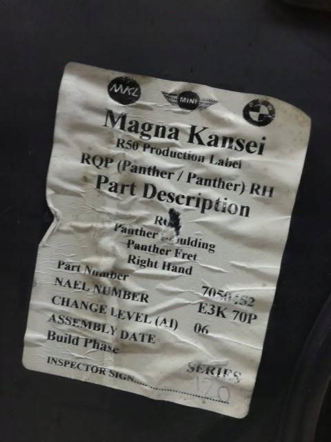 фото №12, Обивка обшивка 7050451 комплект mini cooper i