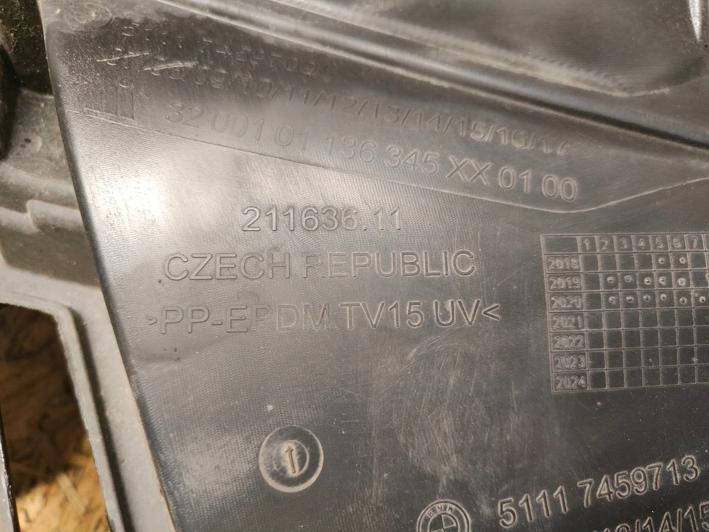 фото №7, Напрямна кронштейн бампера лівий перед bmw 1 f40 51117459713