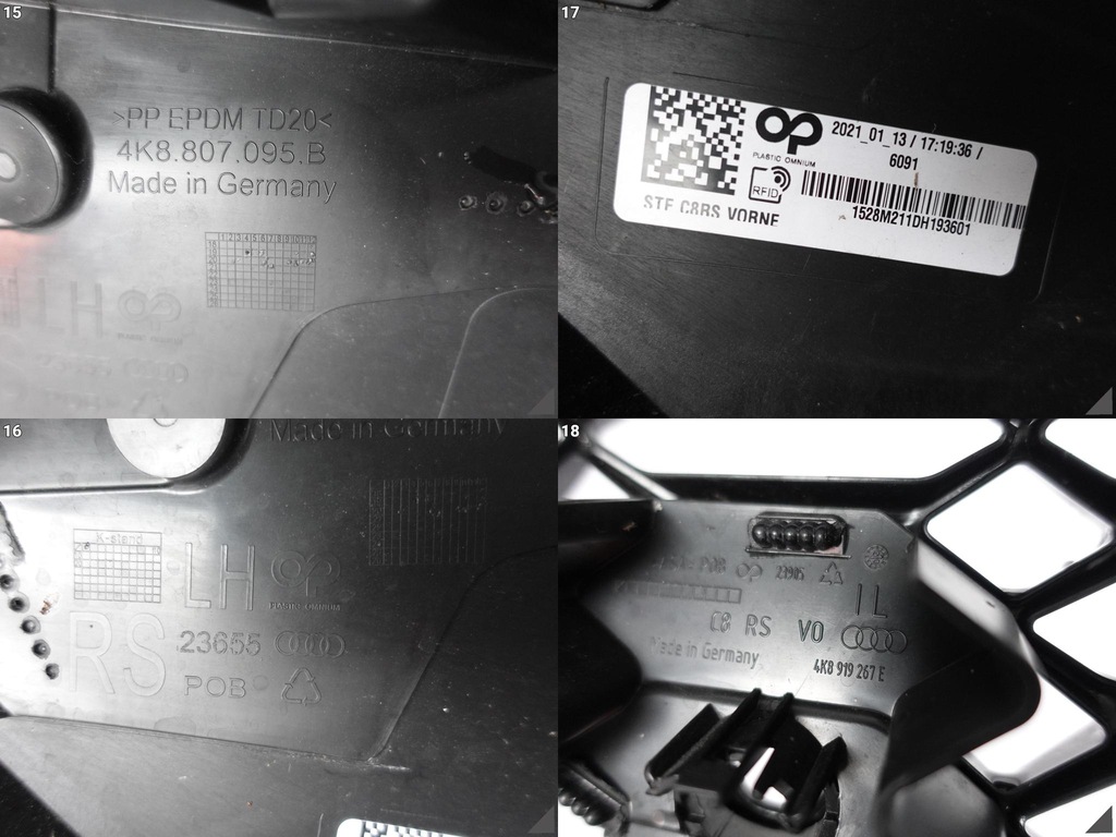 фото №10, Audi rs6 4k0 rs7 4k8 c8 19- бампер+ решётка радиатора перед