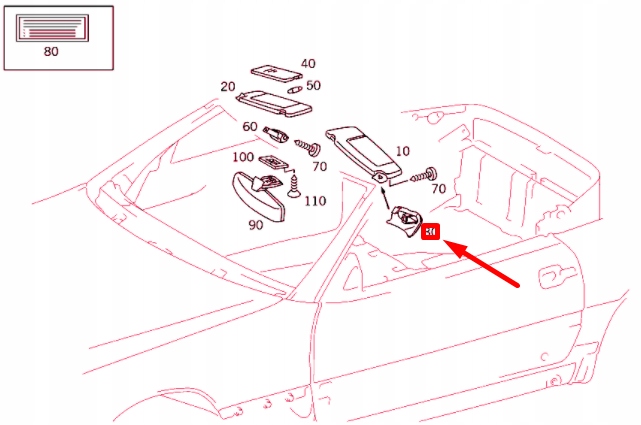 Купити Mercedes-benz sl r129 ліва накладка сонцезахисна a12981105615070