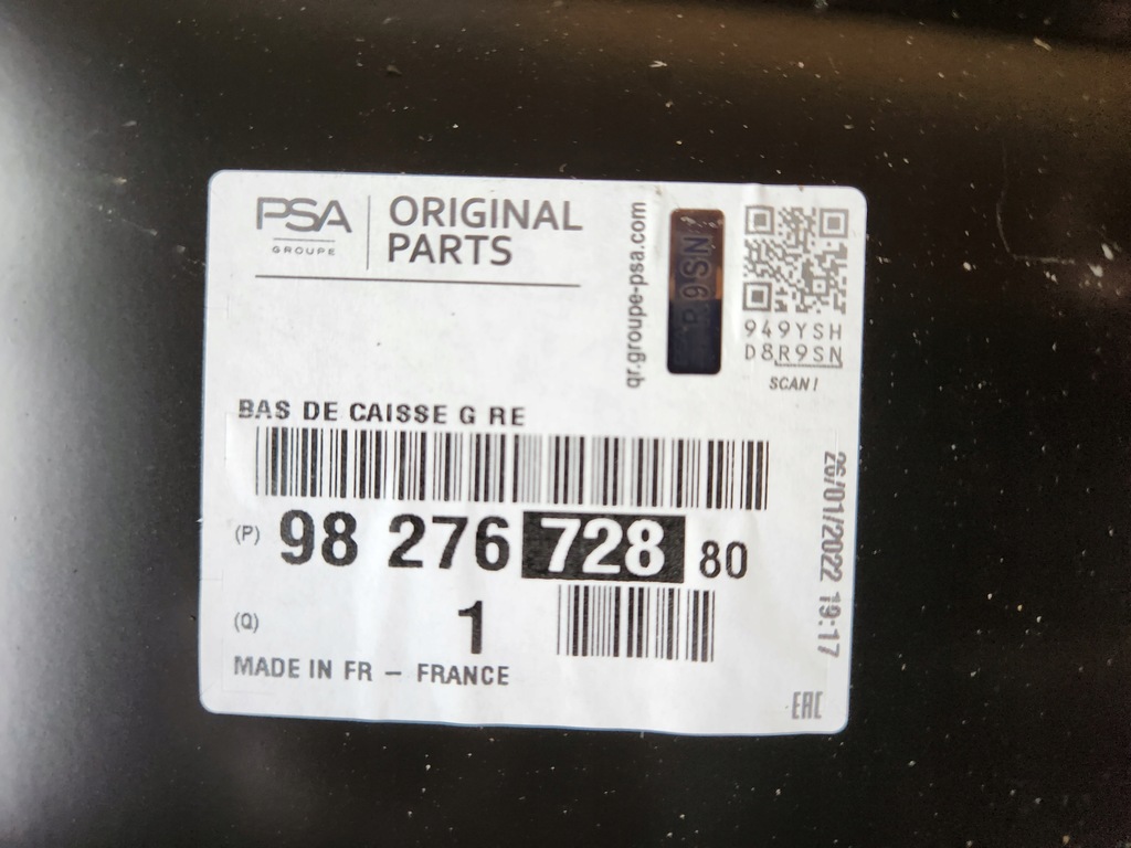 фото №5, Berlingo iv rifter combo e l2 maxi поріг блок двигуна лівий 18-