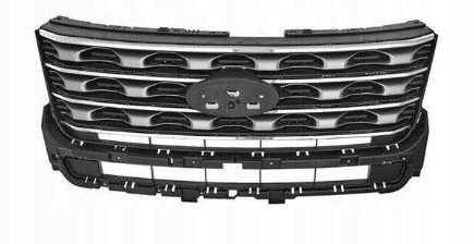 фото №1, Ford explorer 16-18 решітка радіатора решітка радіатора ремені хром чорний новий