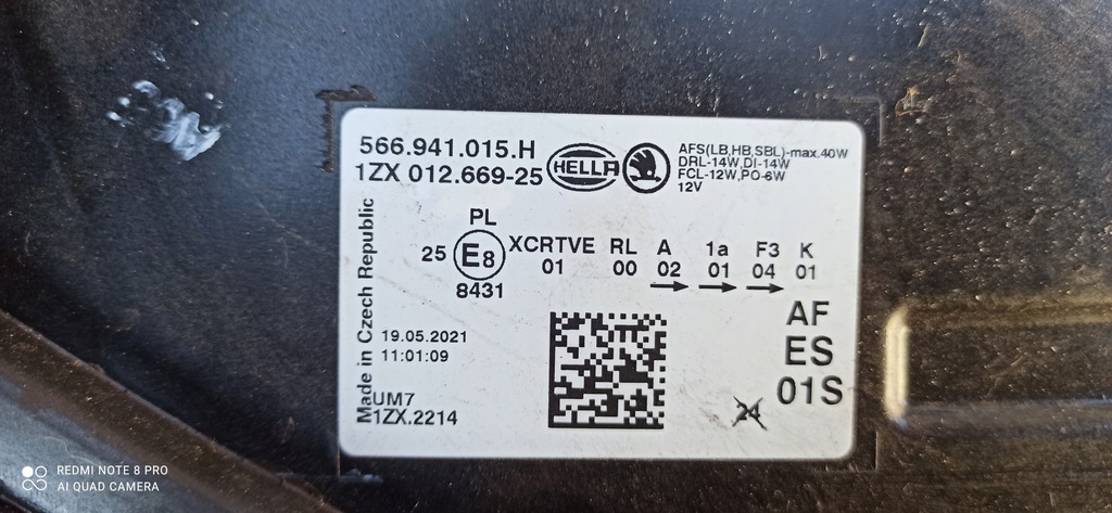 фото №15, Skoda kodiaq лампа левый перед full led eu