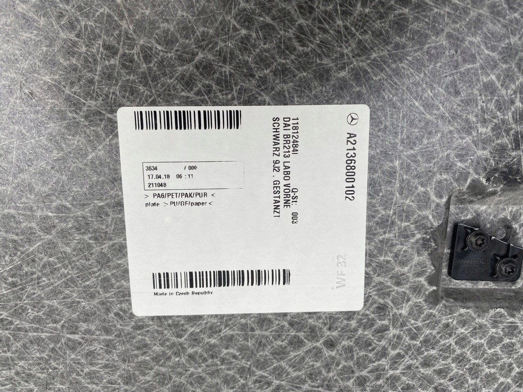 фото №13, Mercedes w213 kombi 18r підлога багажника a2136800102