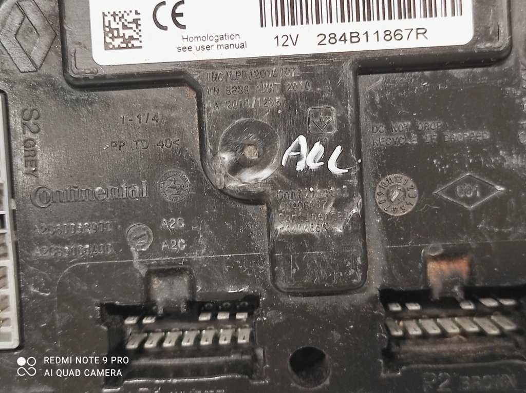 фото №11, Модуль блок керування bcm 284b11867r renault clio iv