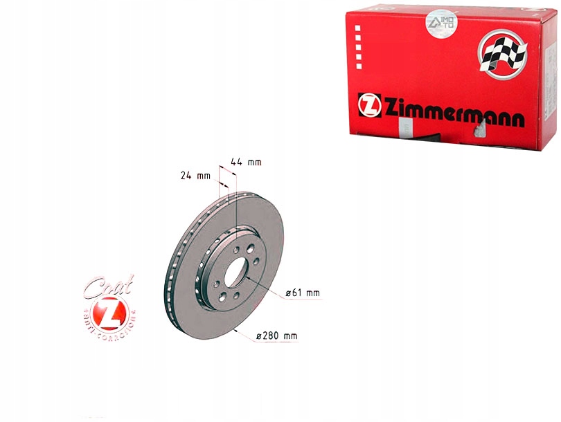 Купити Zimmermann комплект диск гальмівних 402065719r 18