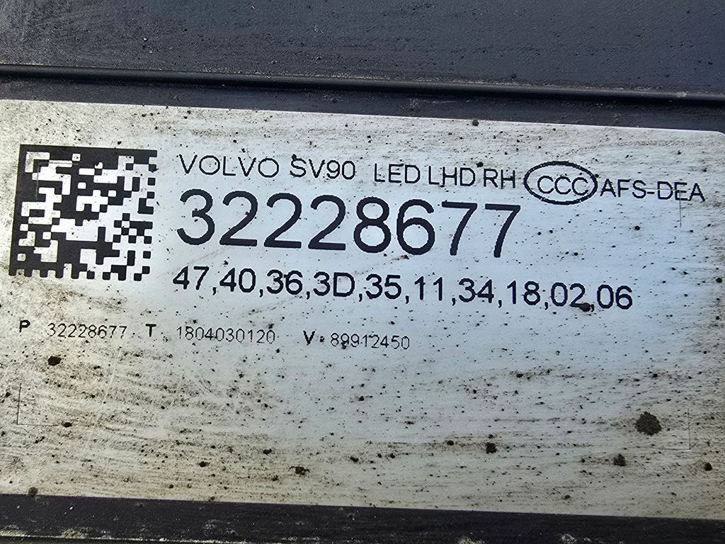 фото №5, Volvo s90 v90 full led лампа передня