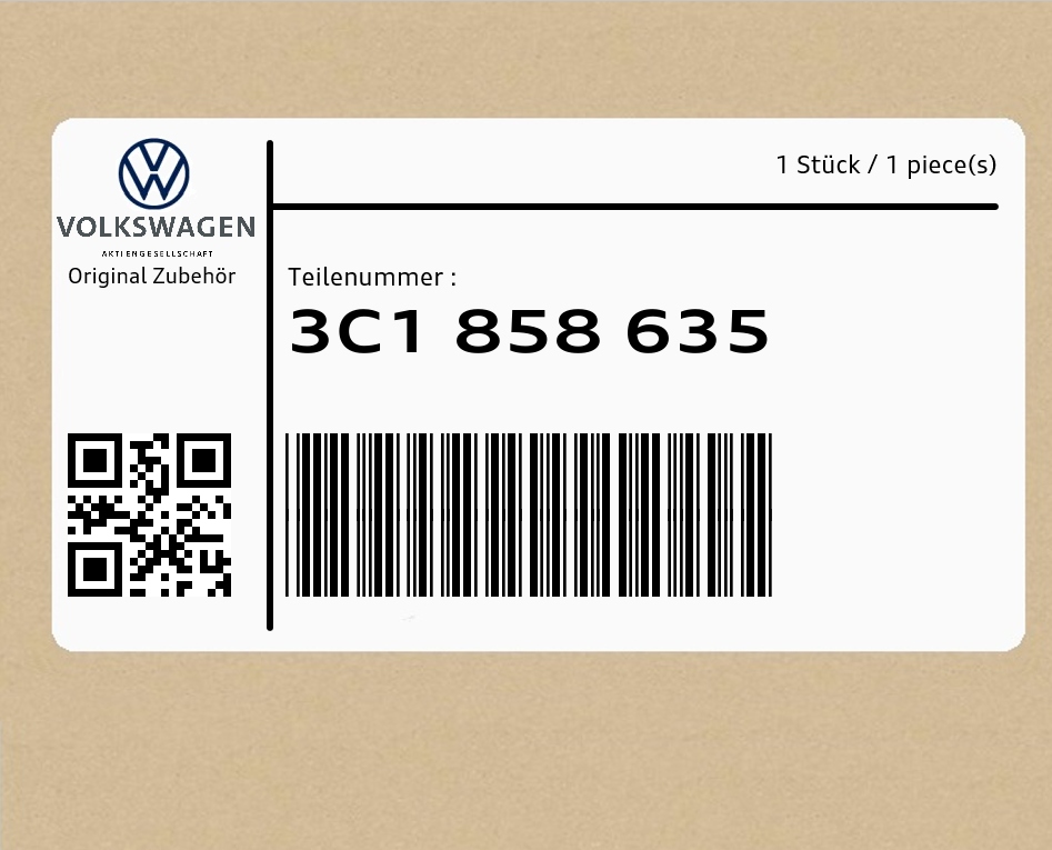 фото №1, Element гальмівний 3c1858635 vw touareg