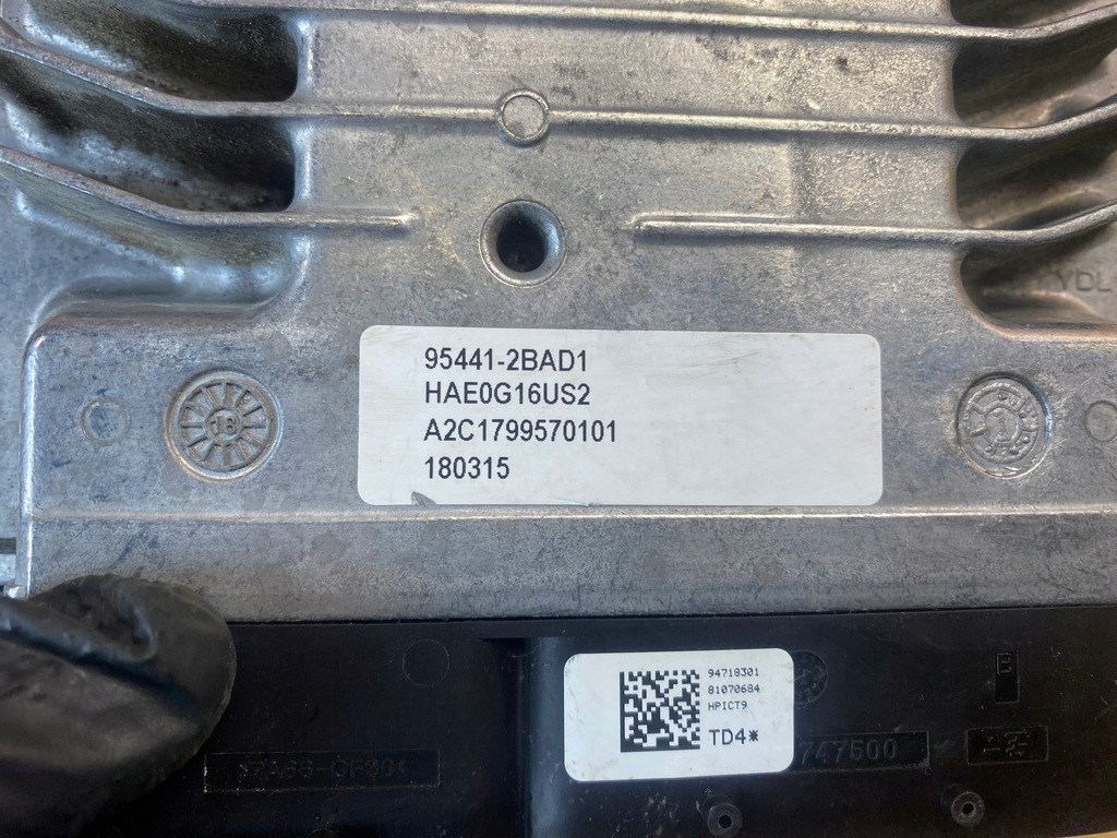 фото №12, Бортовой компьютер блок управления двигателя hyundai ioniq 1.6h 95441-2bad1 2016-