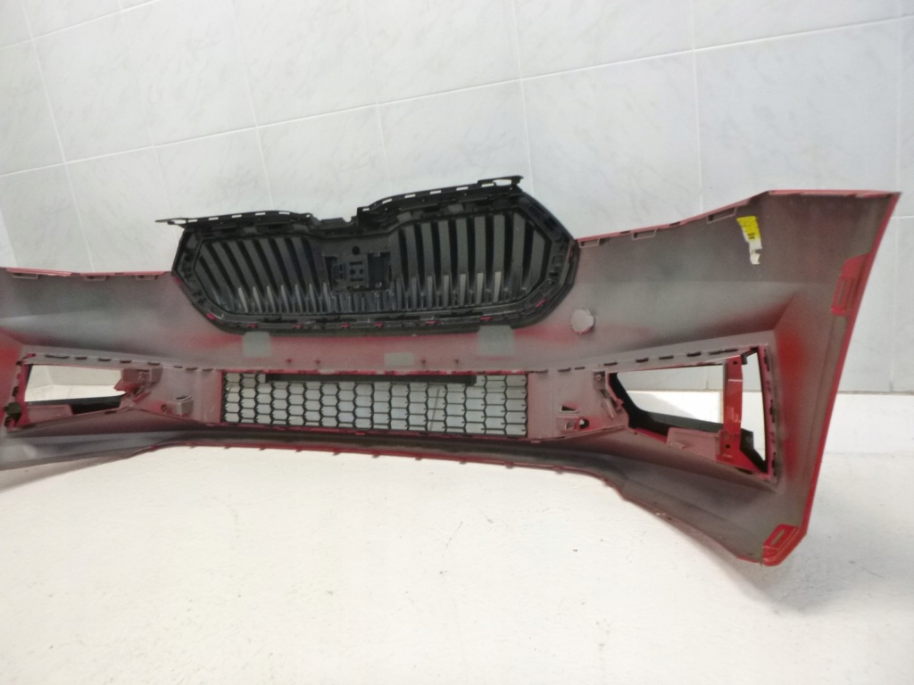 фото №11, Skoda fabia iv 4 бампер перед решітка радіатора передній радар