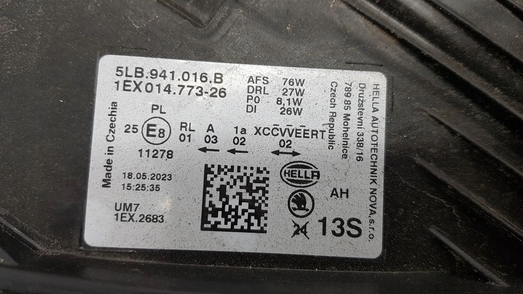 фото №12, Skoda enyaq лампа правый перед передняя eu