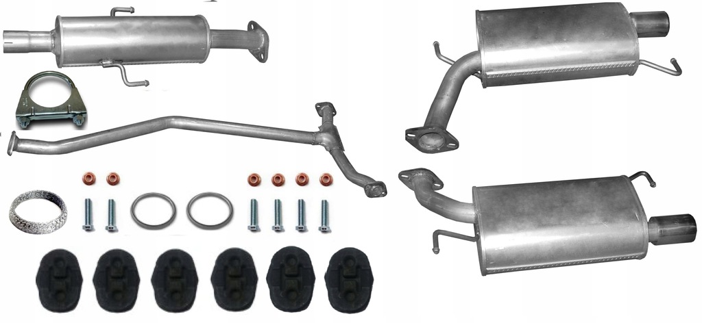 фото №1, Mazda 6 2.0 2.5 2007- труба гаситель комплект