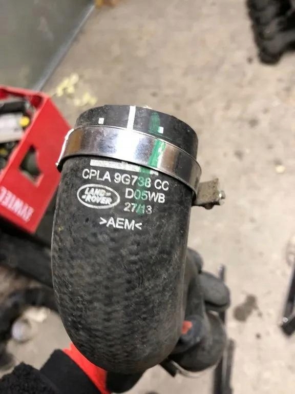 фото №3, Land rover discovery труба интеркулер cpla9g738cb