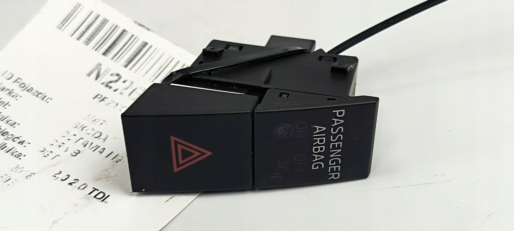 фото №1, Кнопка аварійних 5e0953507e skoda octavia iii