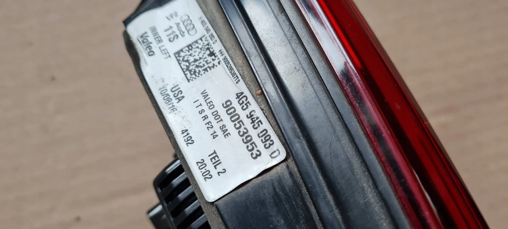 фото №10, S6 c7 4g a6 lift лампа левая левый w крышка задняя led 4g5945093d usa sedan