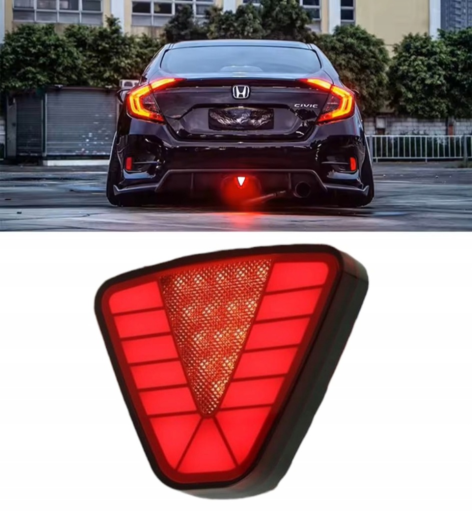 фото №1, Лампа задняя стоп третий свет стоп-сигнал универсальные красные mocne f1