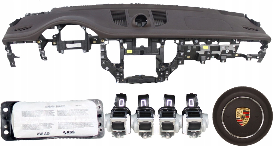 фото №1, Приборная панель консоль подушка безопасности ремни porsche macan