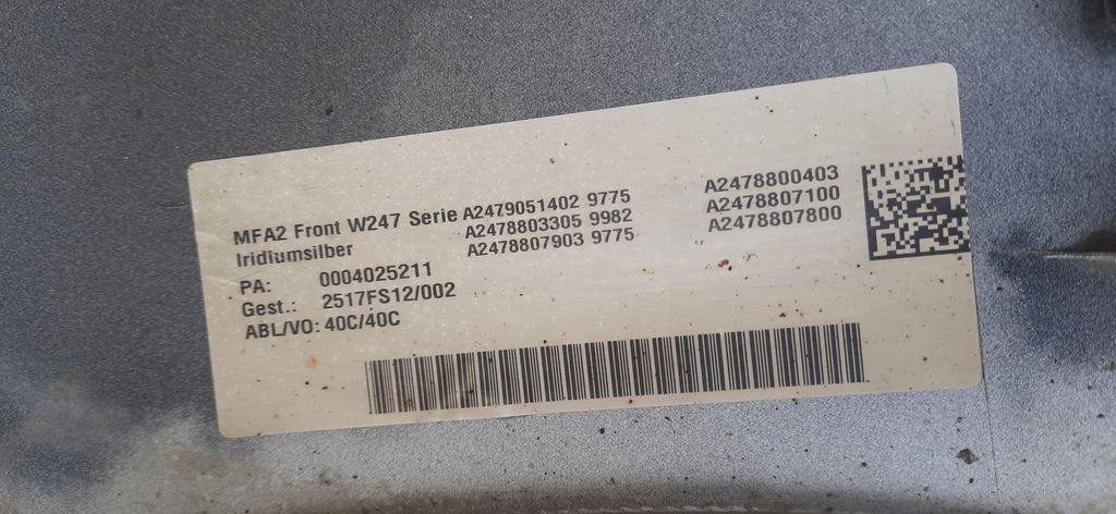 фото №13, Бампер перед mercedes b-klasa w247