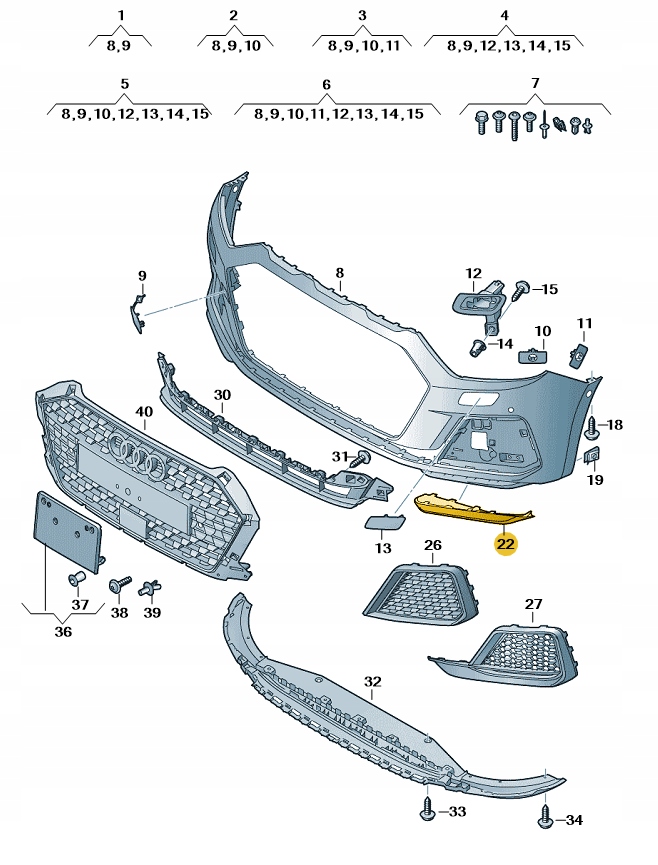 Купить Передний спойлер нижний бампера заглушка правая audi a1 aso оригинал