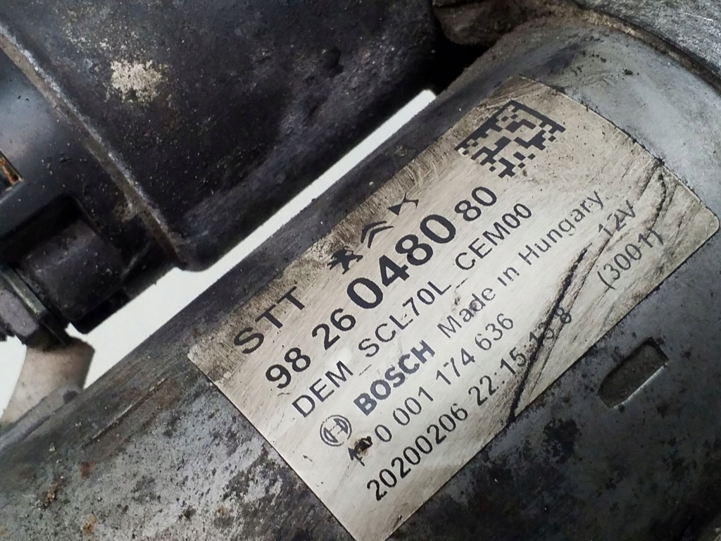 фото №4, 2020 citroen jumper стартер 9826048080