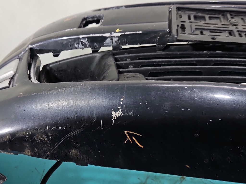 фото №13, Бампер перед citroen c5 ii x7 чёрный eypc омыватель