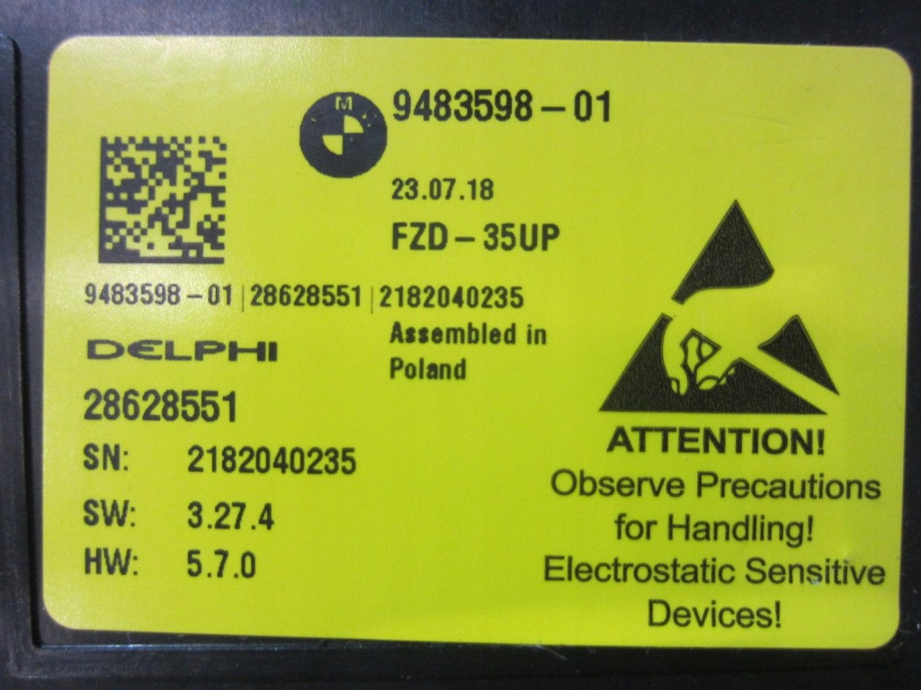 Bmw x3 g01 g02 g05 x5 панель керування дах панорами 61319893150 9483598 Оригінал