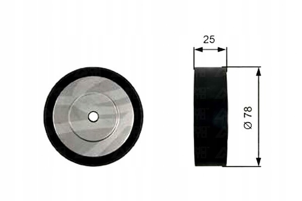фото №1, Gates ролик направляющая ремень vw transporter iv 2.4