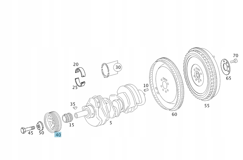 фото №1, Оригінальні шків колінчастого вала mercedes-benz om642