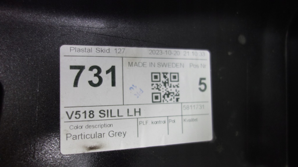 фото №4, Volvo xc90 lift молдинг порог порог левая 731