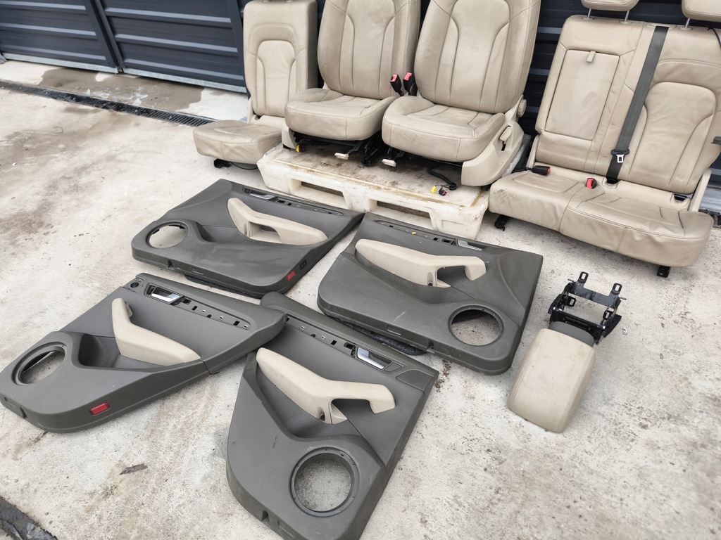 фото №14, Сидіння сидіння audi q5 8r шкіра 2008-2016 світлий комплект !!!